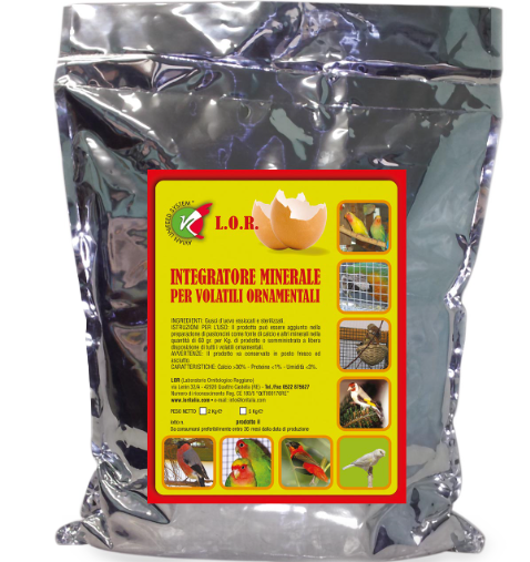 Guscio d’uovo essiccato e sterilizzato: Integratore minerale per volatili ornamentali