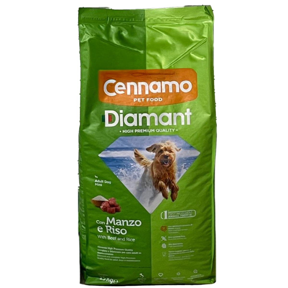 DIAMANT per cani con Manzo e Riso