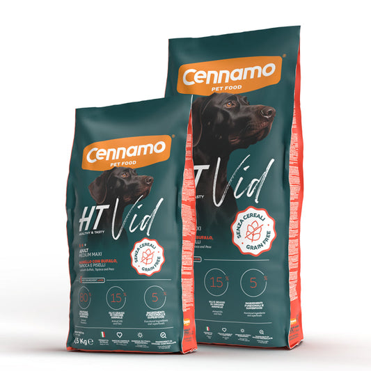 HT VID Dog Adult Medium Maxi Agnello con Bufalo