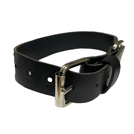 Collare in cuoio 3,5x50cm regolabile
