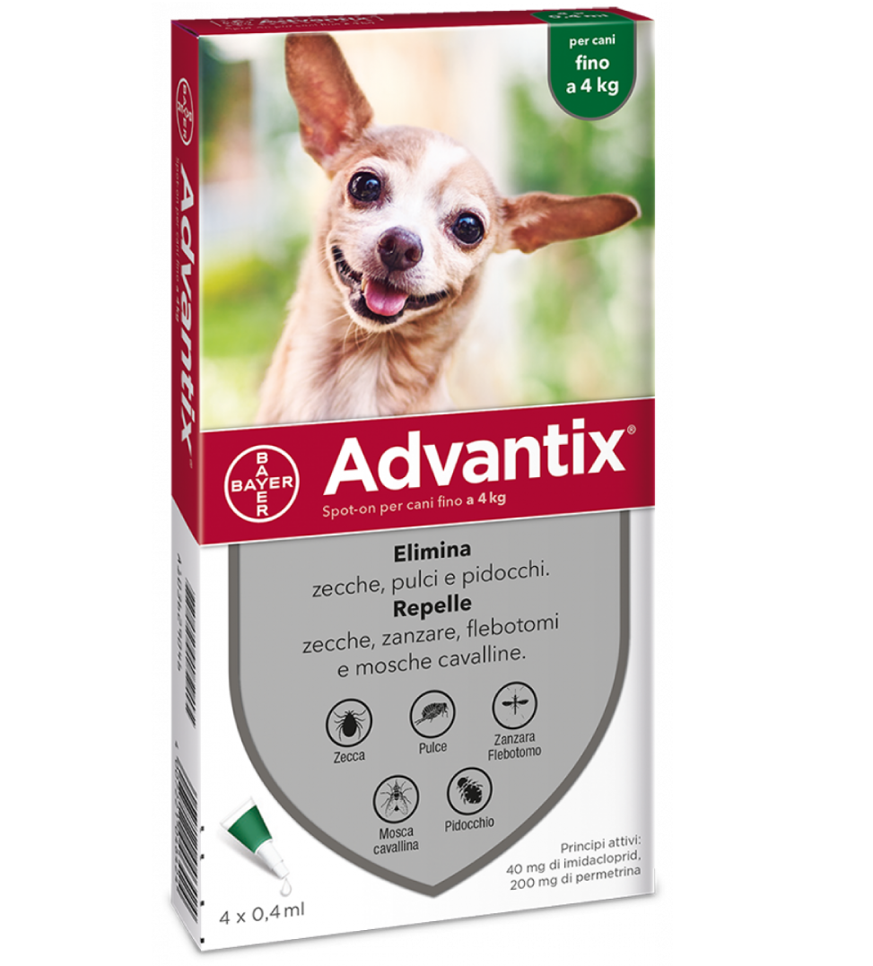 Bayer - Advantix - Fino a 4 kg da 4 pipette