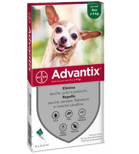 Bayer - Advantix - Fino a 4 kg - 6 pipette